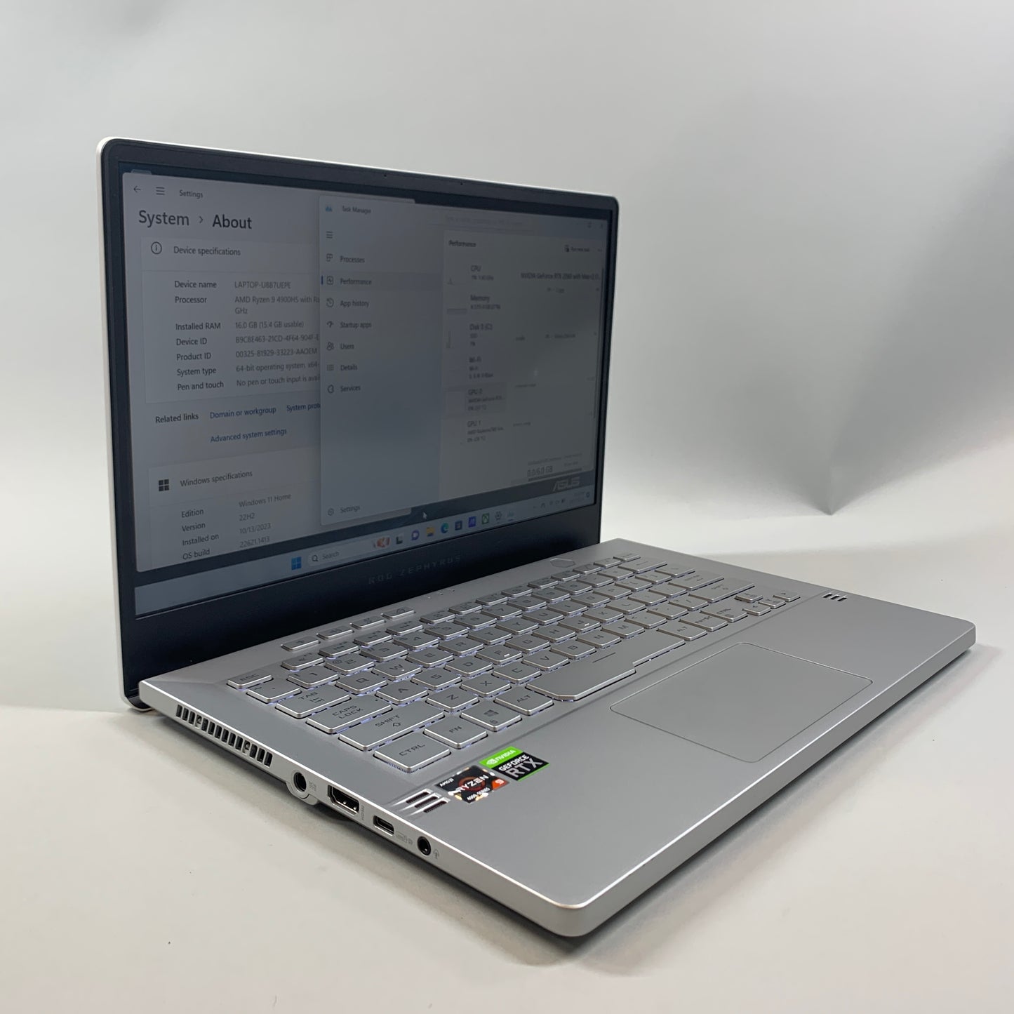 ASUS ROG Zephyrus G14 GA401 14" Ryzen 9 4900HS 3.0GHz 16GB RAM 1TB SSD RTX 2060 - LCD Read