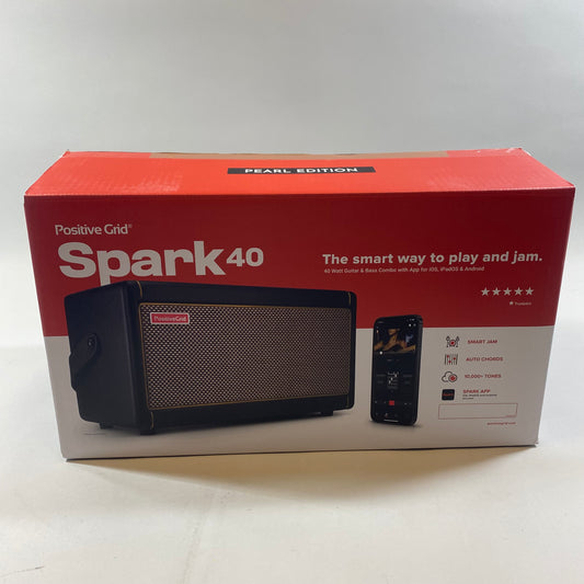 New Positive Grid Spark 40 Bluetooth Speaker Pearl Edition