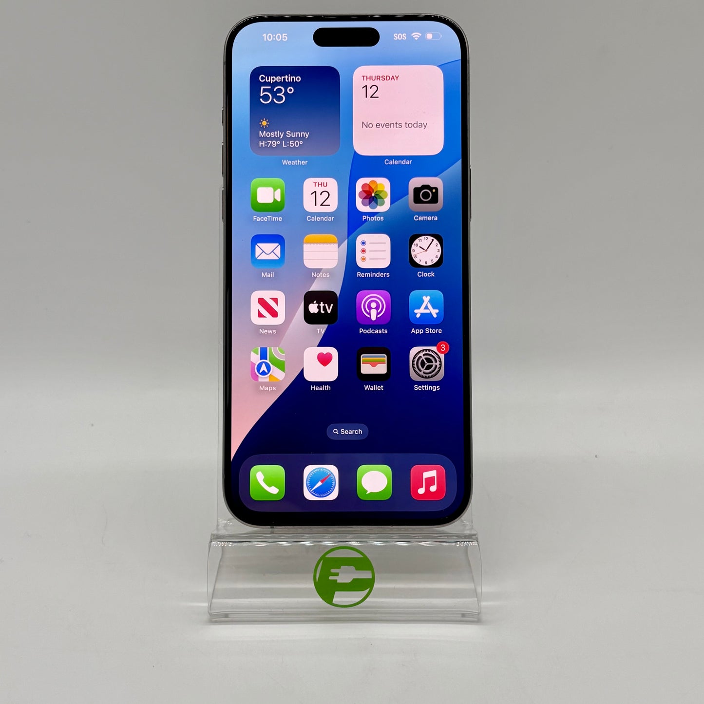 T-Mobile Apple iPhone 15 Pro Max 256GB Natural Titanium MU683LL/A