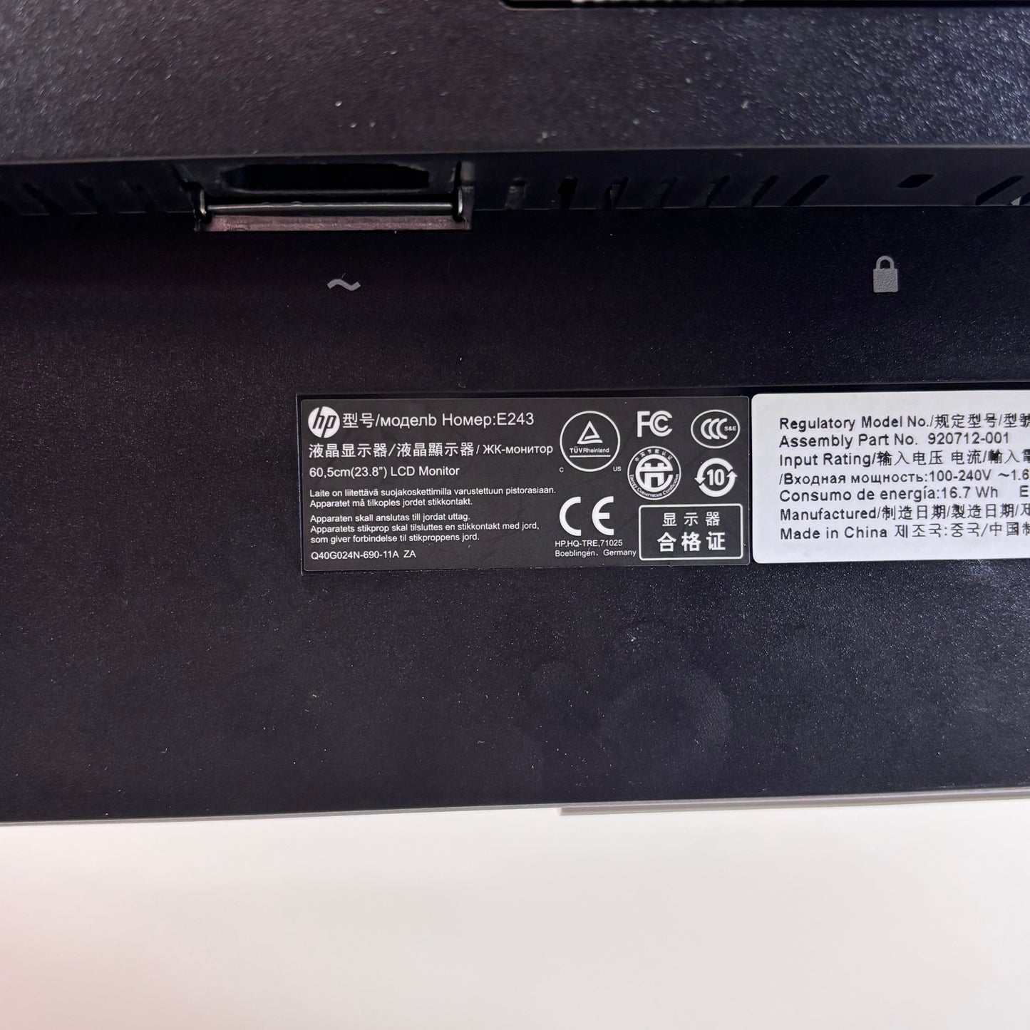 HP 23.8" 1FH47A8 FHD IPS 60Hz LED Monitor