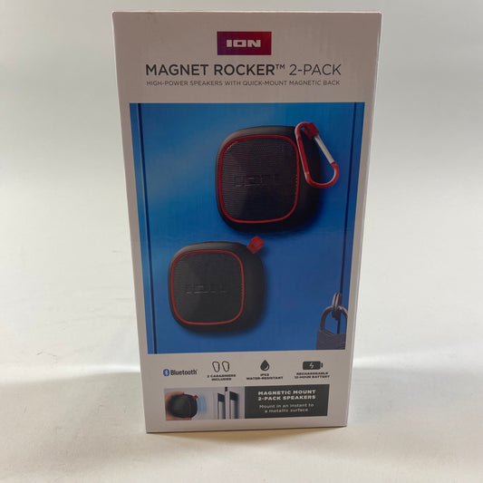New ION Magnet Rocker 2-Pack Portable bluetooth speakers Black iSP153