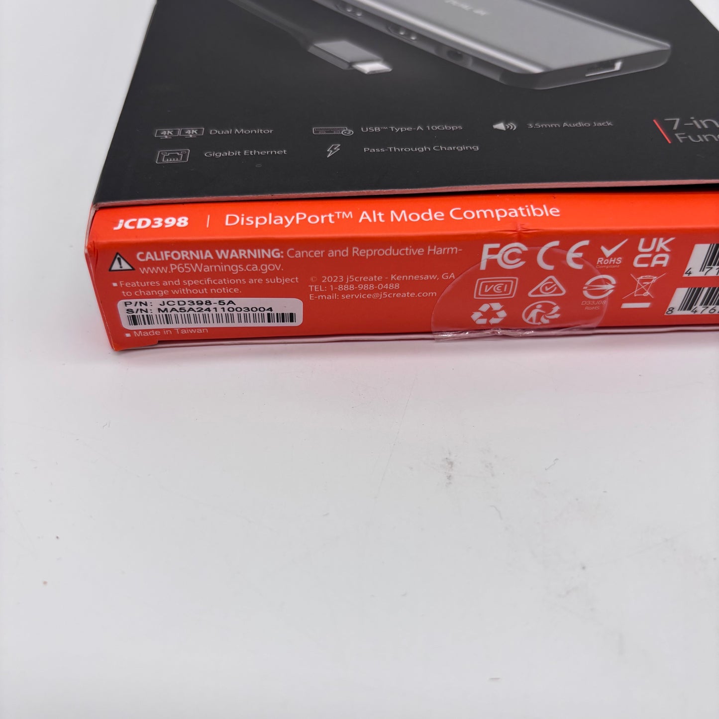 New J5Create USB-C Dual 4K HDMI 7-in-1 Functions JCD398