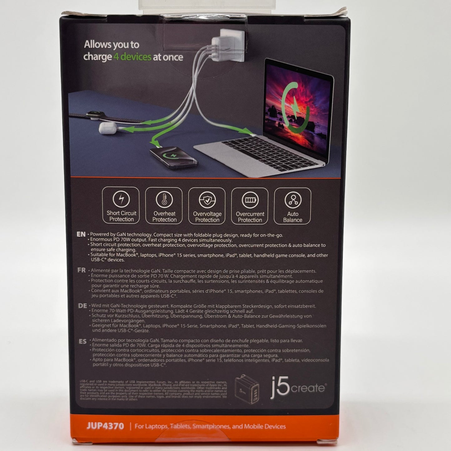 New J5Create 70W GaN USB-C charger JUP4370