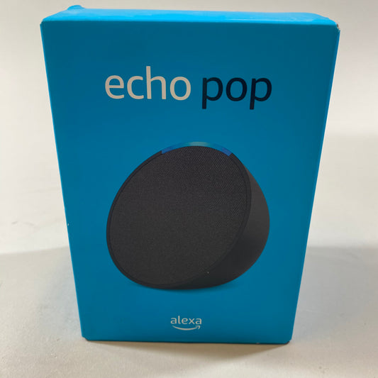 New Amazon Alexa Echo Pop Smart Speaker Black C2H4R9