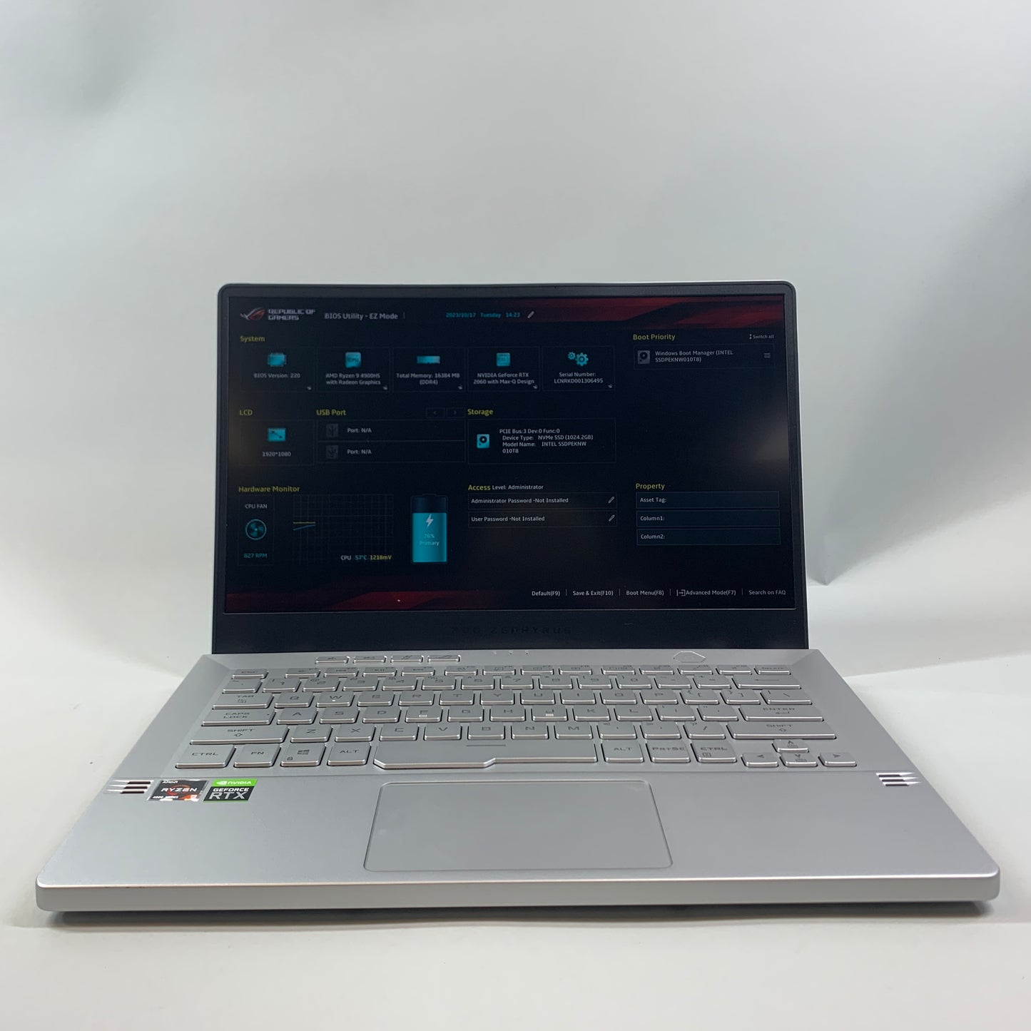 ASUS ROG Zephyrus G14 GA401 14" Ryzen 9 4900HS 3.0GHz 16GB RAM 1TB SSD RTX 2060 - LCD Read