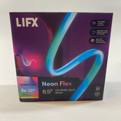 New LIFX Neon Flex 6.5Ft Indoor LED Rope Light NIL3KIT02US