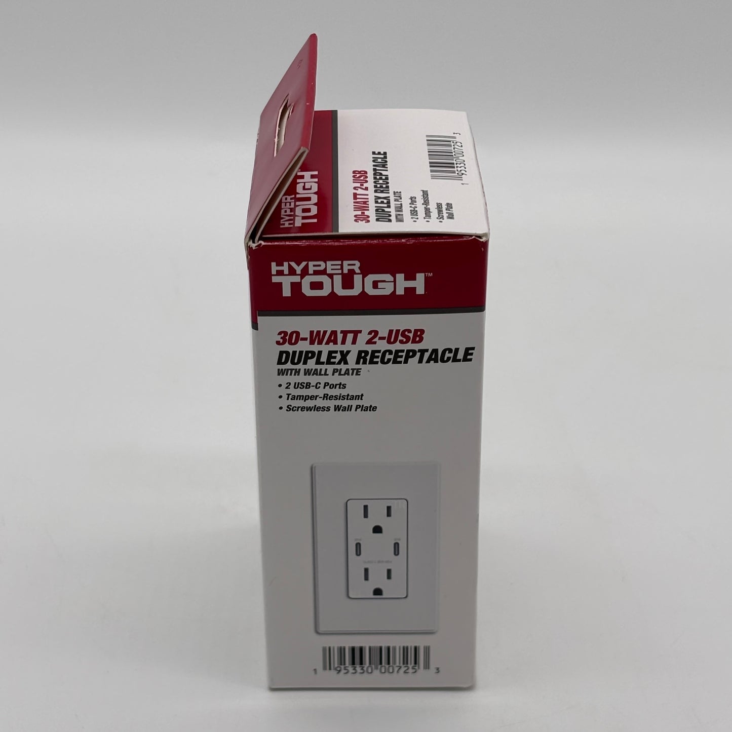 New Hyper Touch 30 watt 2-USB Duplex Receptacle ERU2230CC1A-WH