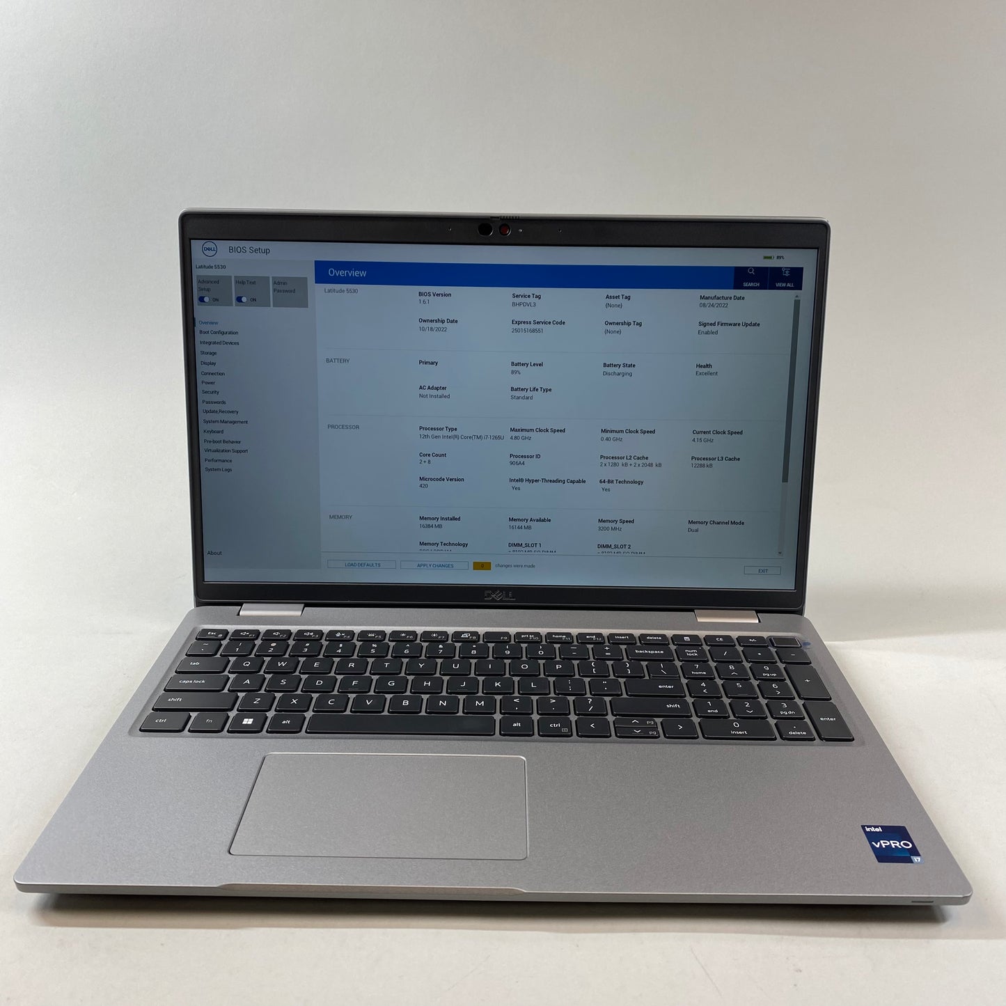 Dell Latitude 5530 15.6" i7-1265U 1.8GHz 16GB RAM 512GB SSD