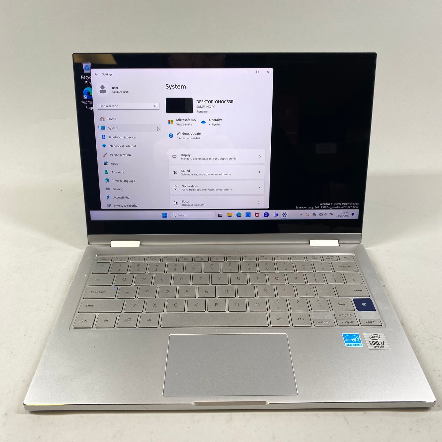 Samsung Galaxy Book Flex Alpha NP730QCJ 13.3" i7-10510U 1.8GHz 12GB RAM 512GB