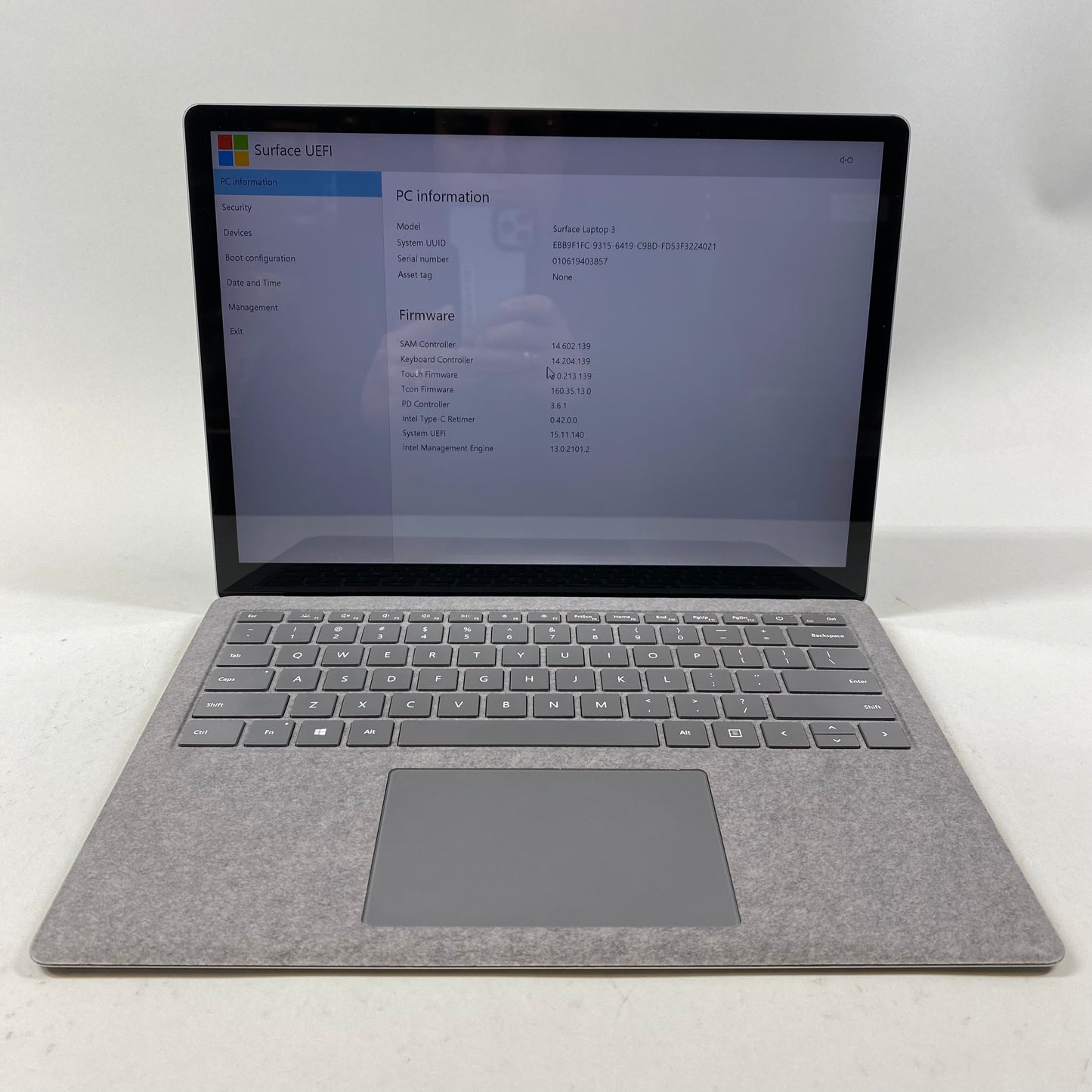 Microsoft Surface Laptop 3 1867 13.3" i5-1035G7 1.2GHz 8GB RAM 128GB SSD