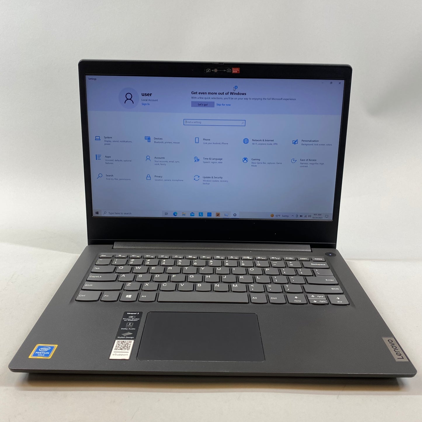 Lenovo IdeaPad 3 14IML05 14" Pentium Gold CPU 6405U 2.4GHz 4GB RAM 128GB SSD