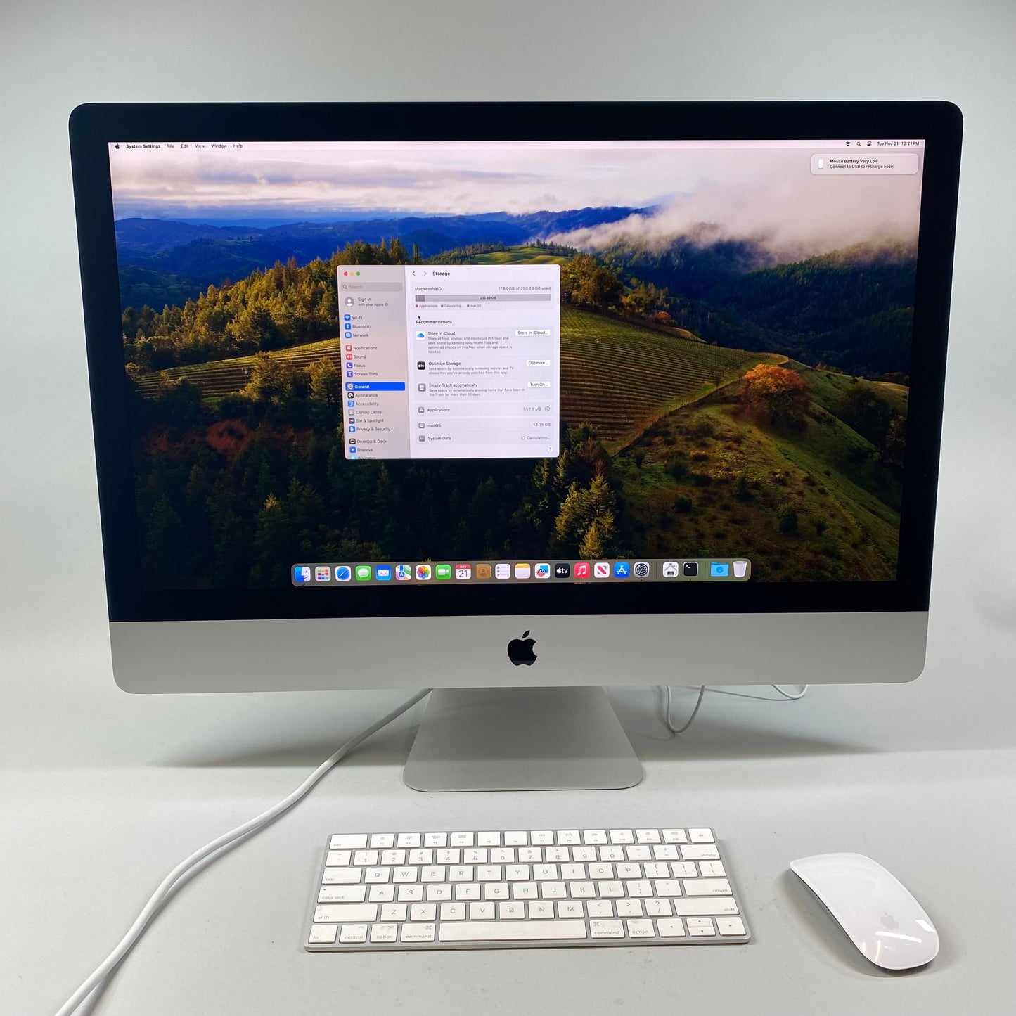 2020 Apple iMac 27" i5 3.1GHz 8GB RAM 256GB SSD Silver A2115