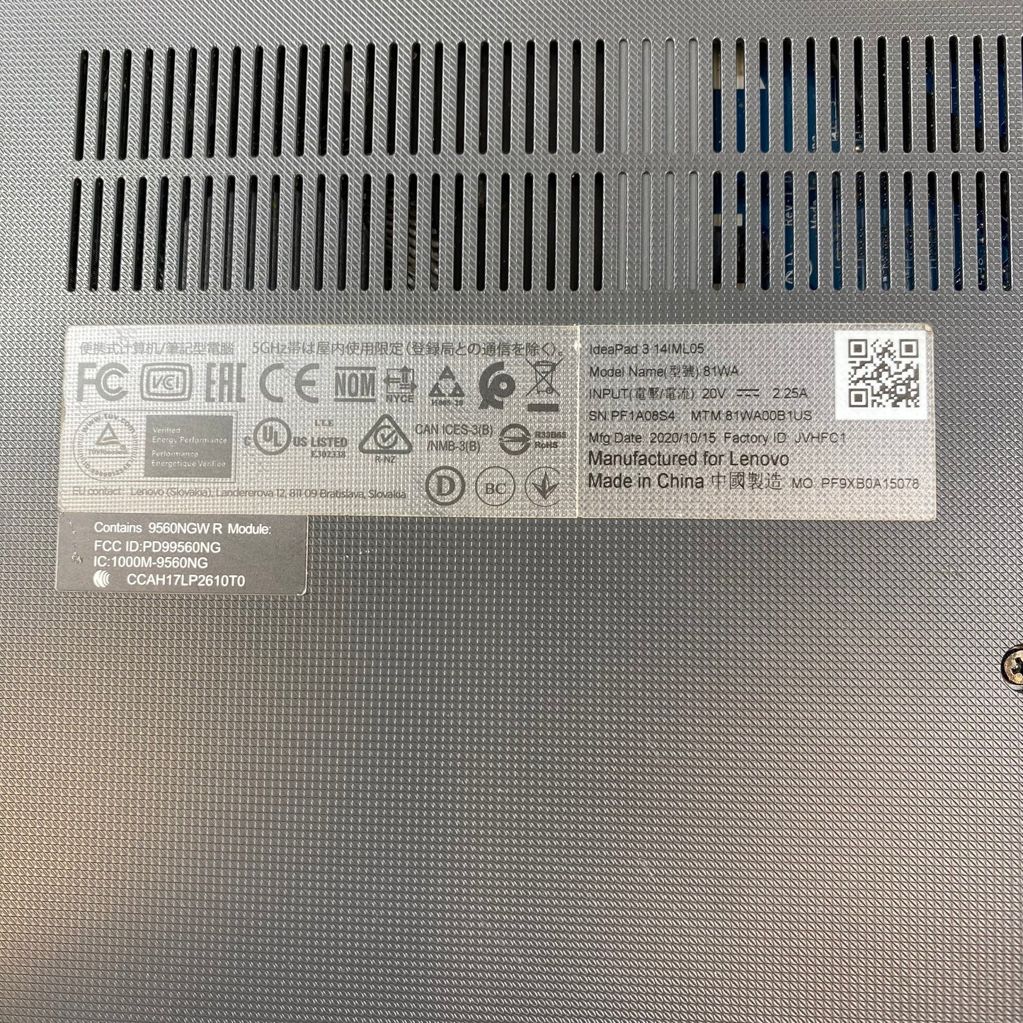 Lenovo IdeaPad 3 14IML05 14" Pentium Gold CPU 6405U 2.4GHz 4GB RAM 128GB SSD