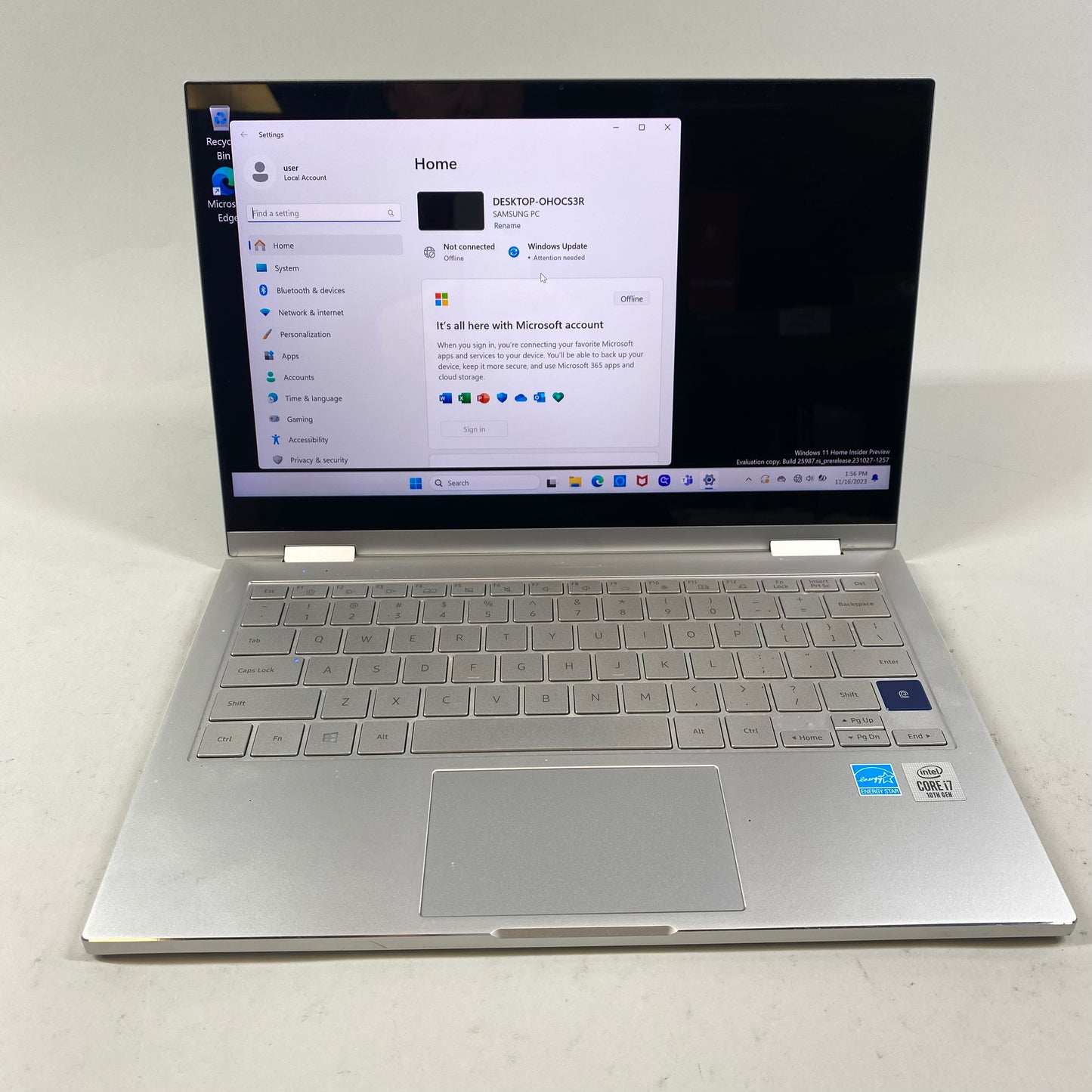 Samsung Galaxy Book Flex Alpha NP730QCJ 13.3" i7-10510U 1.8GHz 12GB RAM 512GB