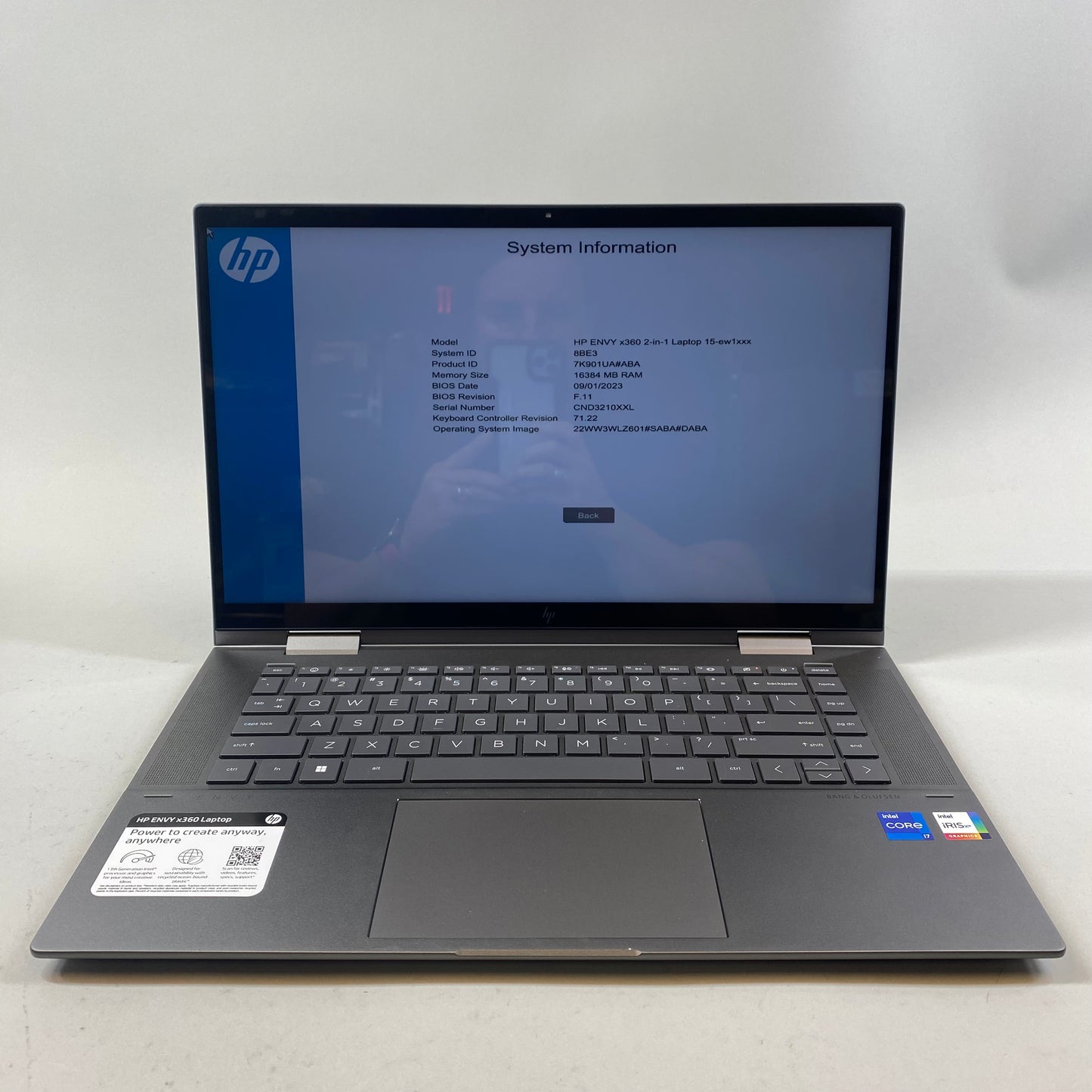 HP Envy x360 2-in-1 Laptop 15-ew1057nr 15.6" i7-1355U 1.7GHz 16GB RAM 512GB SSD