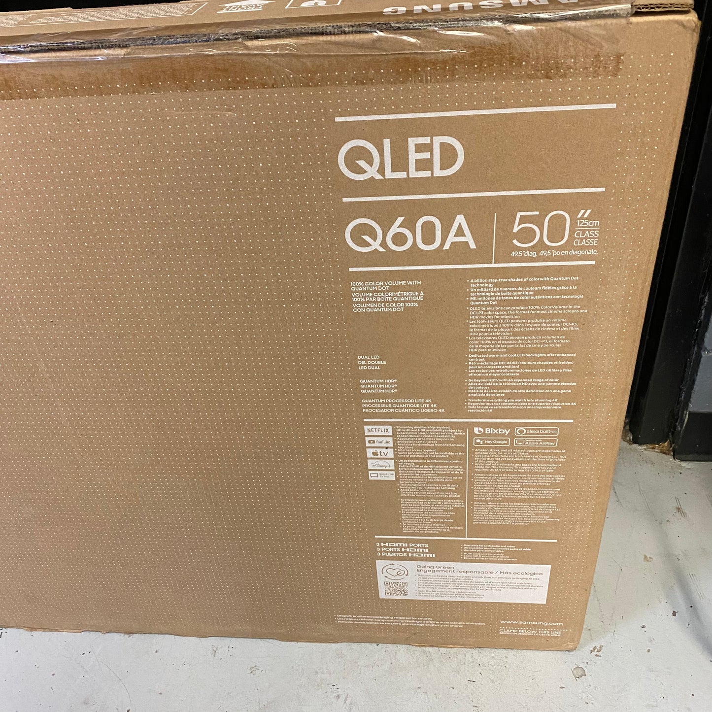 New Samsung 50" 50Q60AAFXZA QN50Q60A 4K UHD 2160p Smart TV (2021)