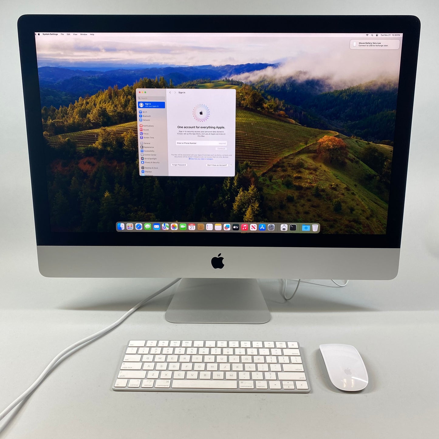 2020 Apple iMac 27" i5 3.1GHz 8GB RAM 256GB SSD Silver A2115