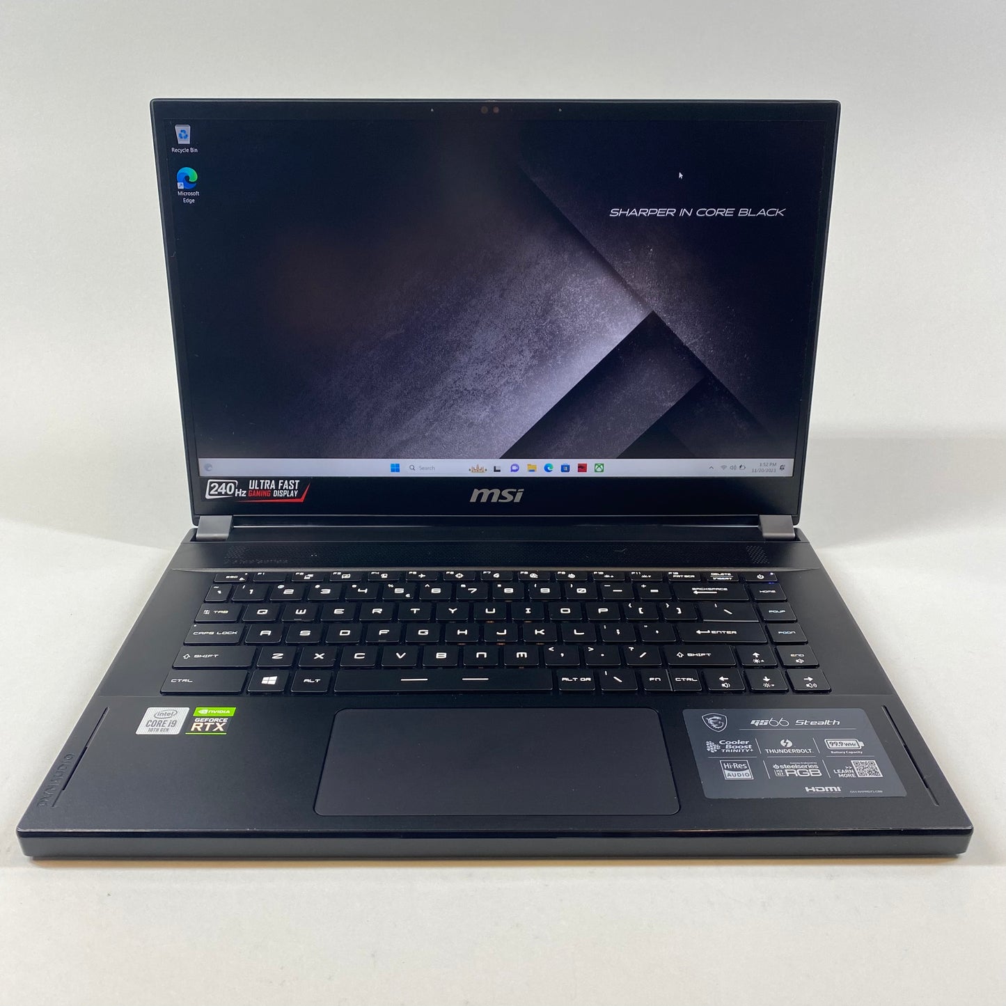 MSI GS66 Stealth MS-16V1 15.6" i9-10980HK 2.4GHz 32GB RAM 1TB SSD RTX 2070 Super w/ Max-Q Design