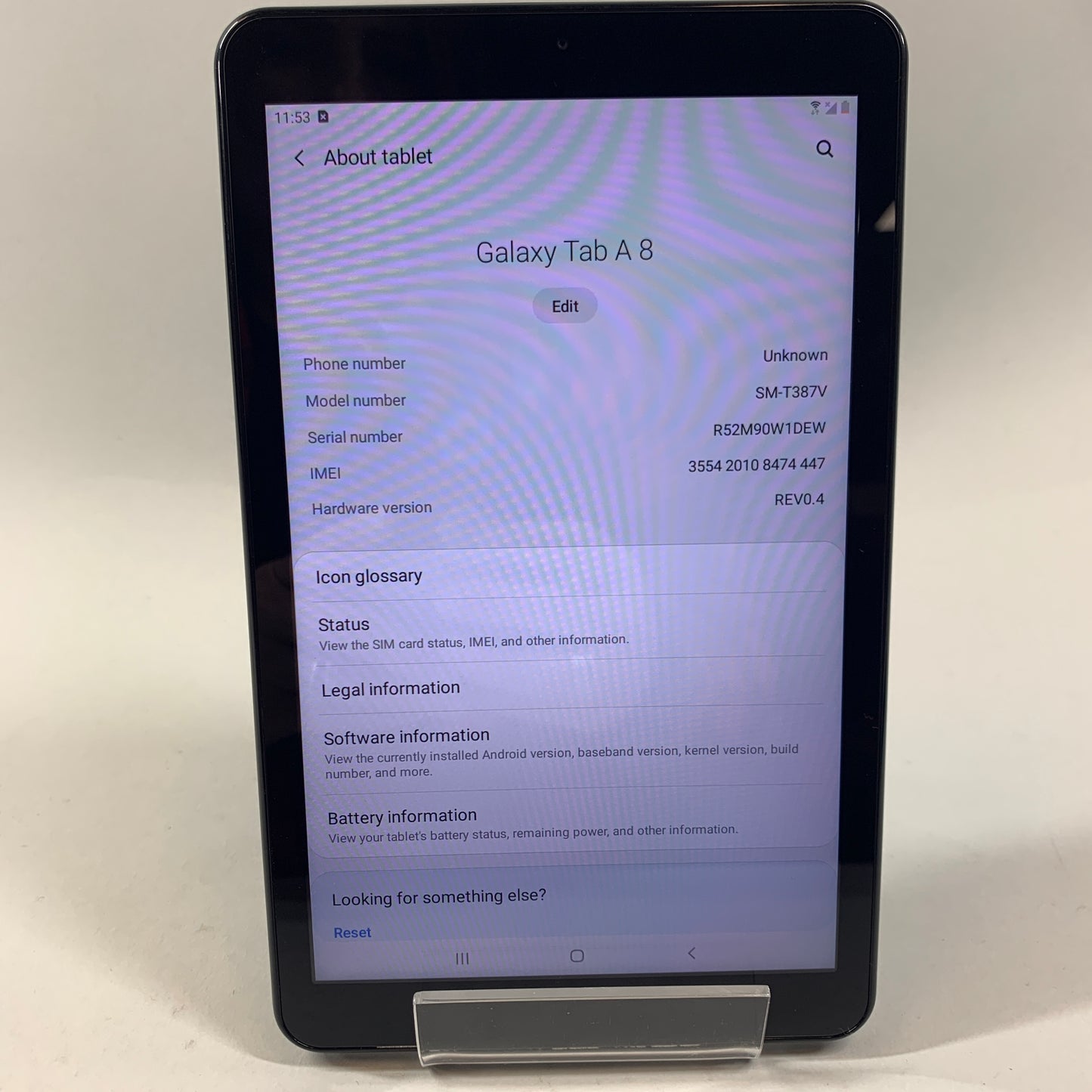 Verizon Samsung Galaxy Tab A 8.0" 32GB Black SM-T387V Clean