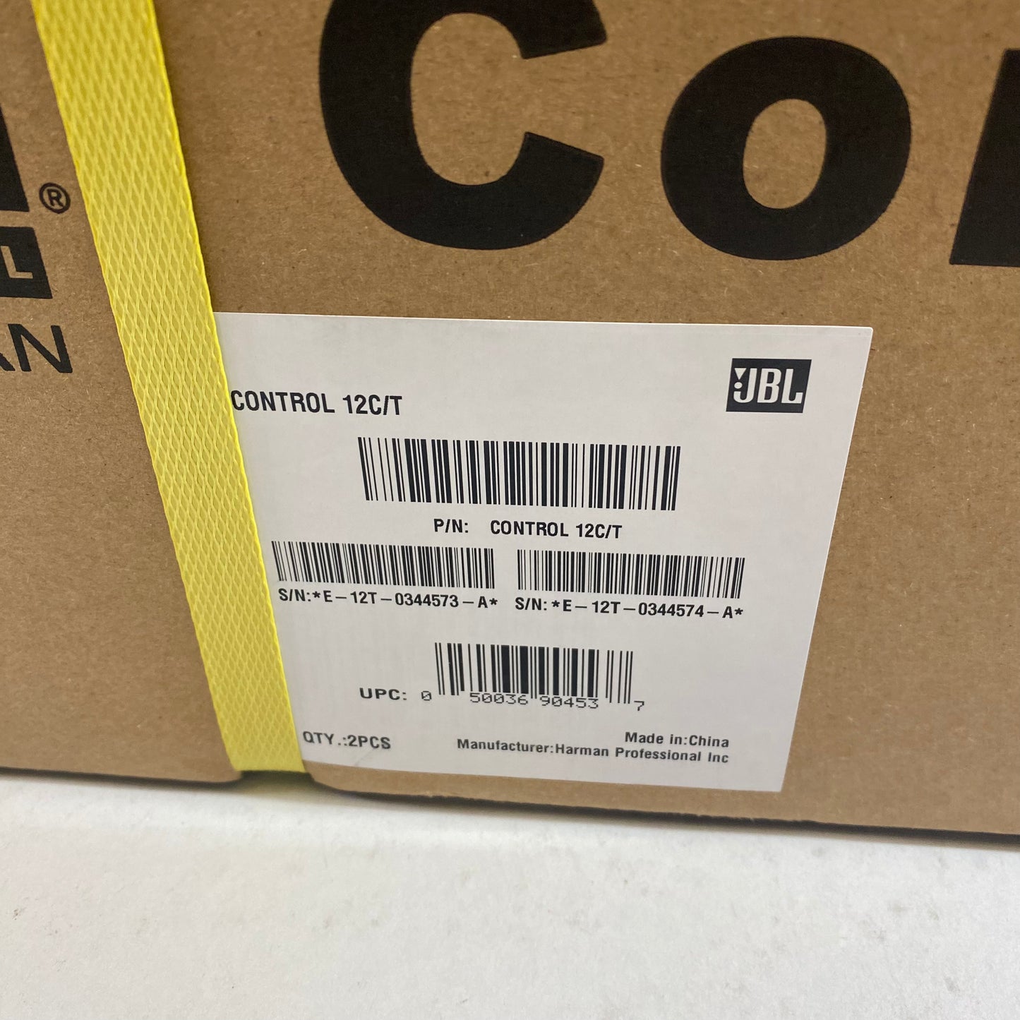 New JBL Control 12C/T Compact Ceiling Loudspeaker 1 Pair 4500958609
