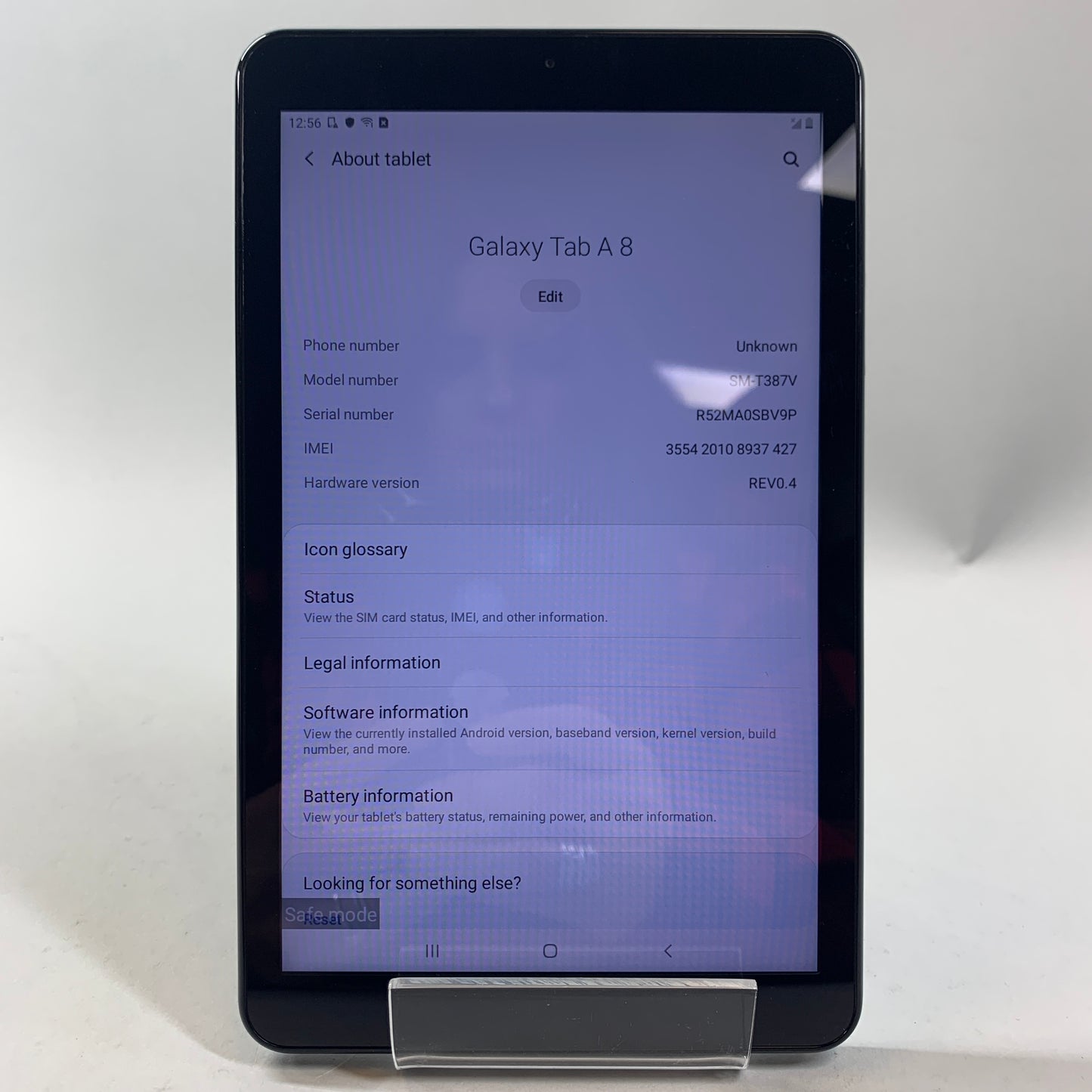 Verizon Samsung Galaxy Tab A 8.0" 32GB Black SM-T387V Clean