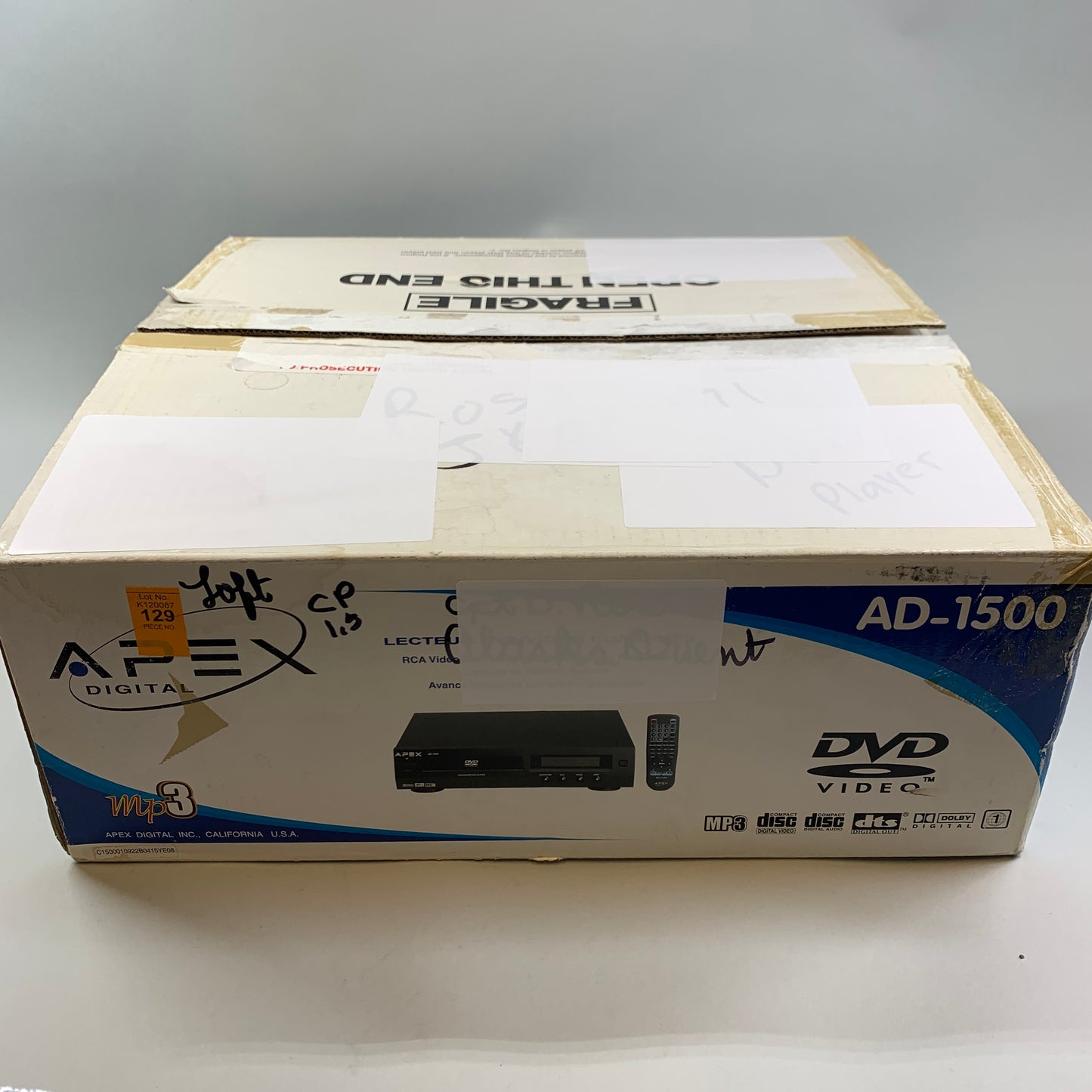 Apex AD-1500 DVD Player Black