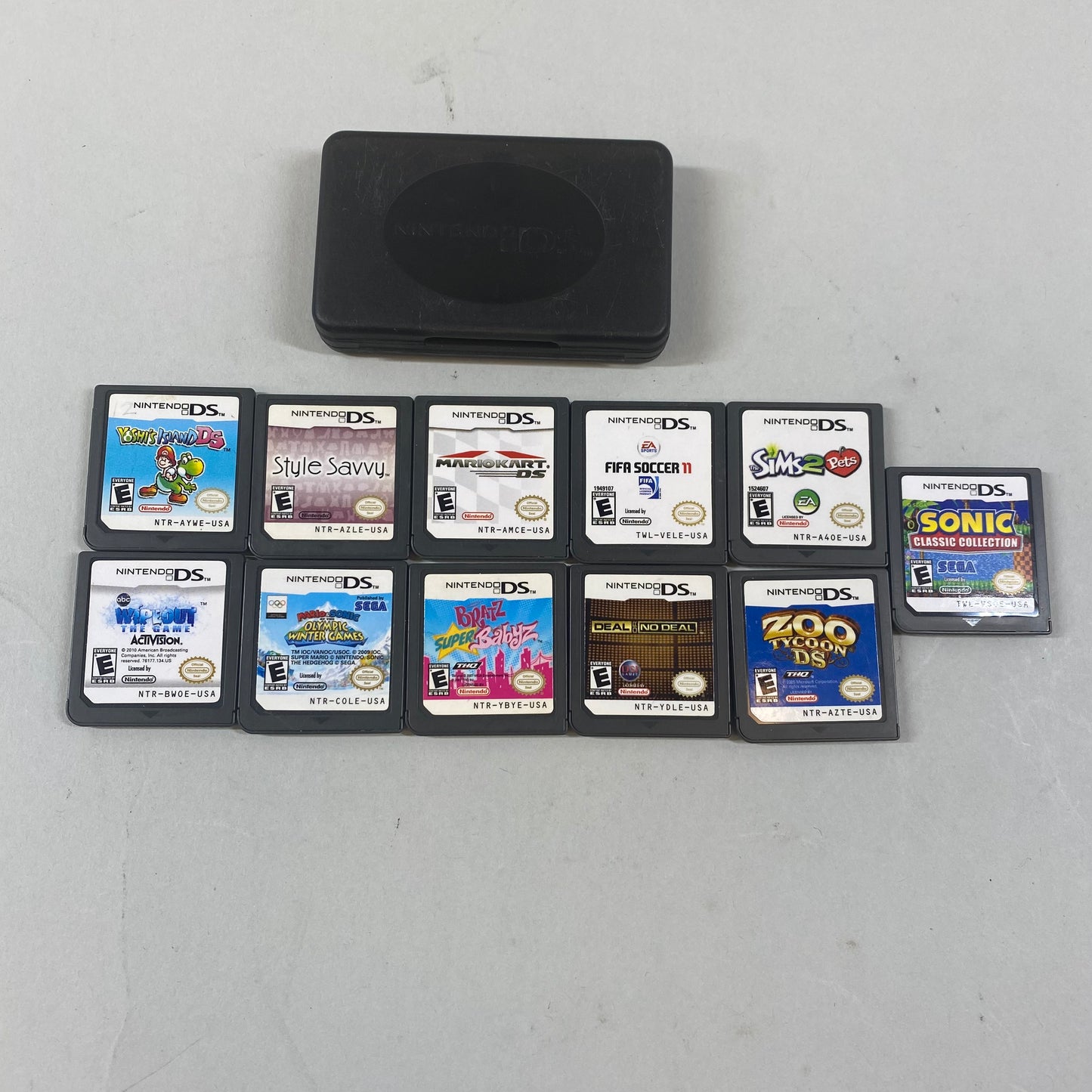 Lot of 11 - Various Nintendo DS Games, MarioKart, Style Savvy, FIFA Soccer and More