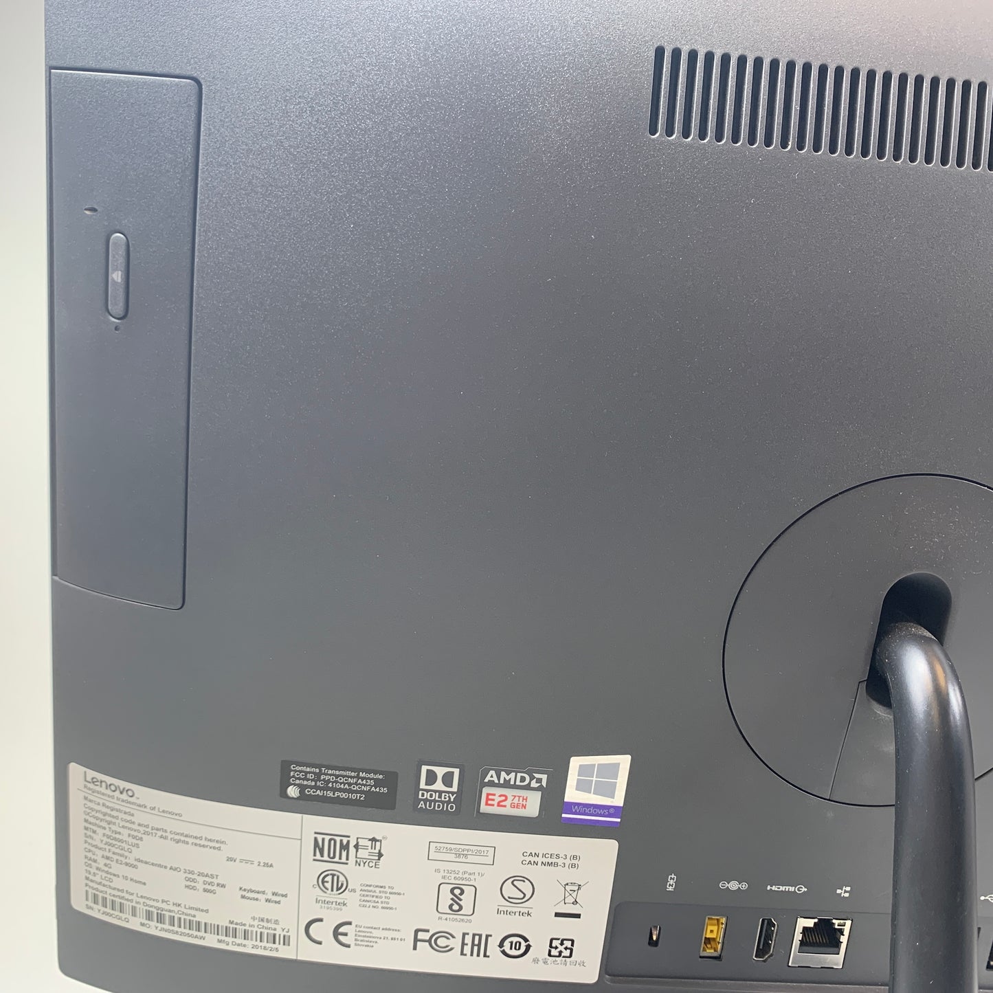 Lenovo Idea Centre AIO 330-20AST AMDE2-9000 1.8GHz 4GB 500GB HDD