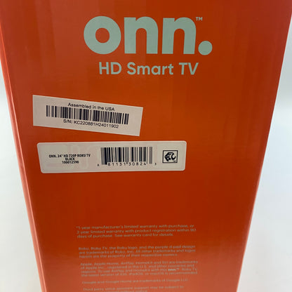 New Onn 24" N22088-CH Roku TV LED 720p Smart TV (2023)
