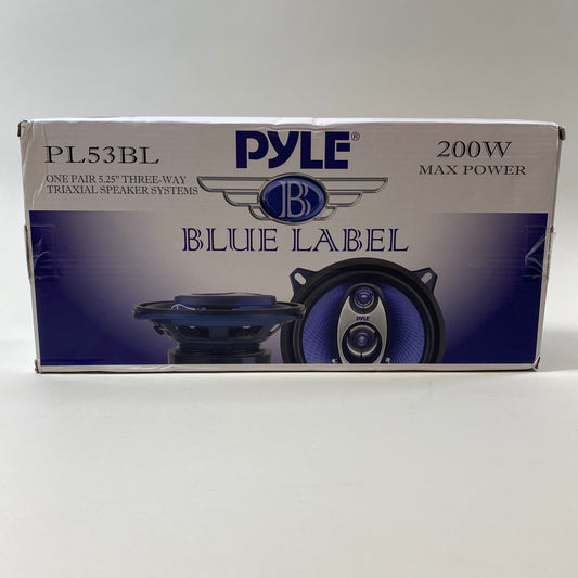 New Pyle 5.25 Inch Component Car Speakers Black PL53BL