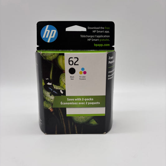 New HP 62 N9H64FN Black/Tri-color  Ink Cartridge EXP 09/2026