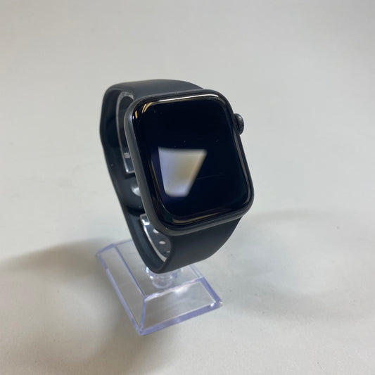 Unlocked Apple Watch Series 5 44MM Space Black Aluminum Black Sport Loop A2095