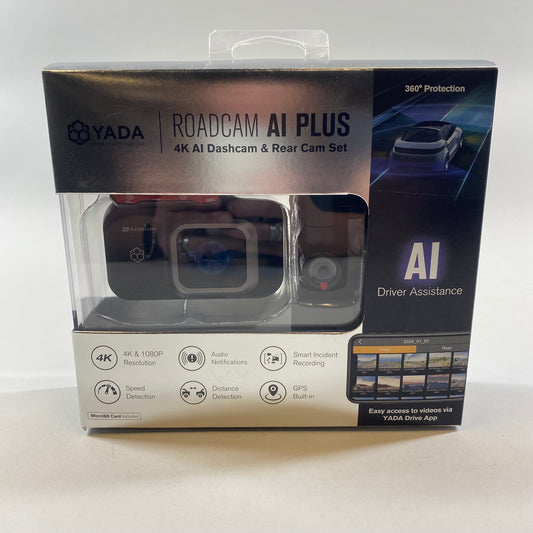 New YADA RoadCam AI Plus 4K Action Camera BT533642-6/2