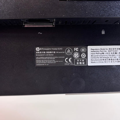 HP 23.8" 1FH47A8 FHD IPS 60Hz LED Monitor