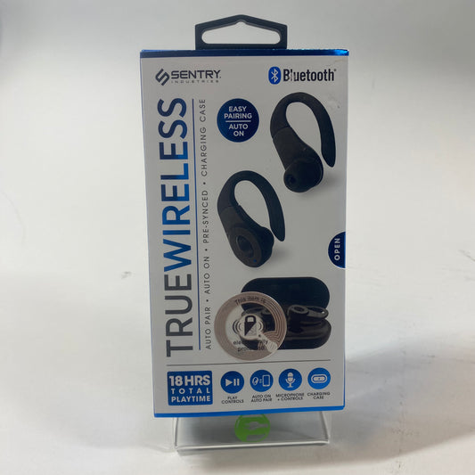 New Sentry TrueWireless Wireless Bluetooth Earbuds Black