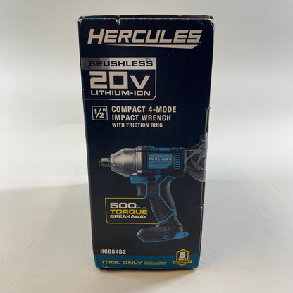 HERCULES HCB84B2 20V 1/2" compact 4- mode impact wrench