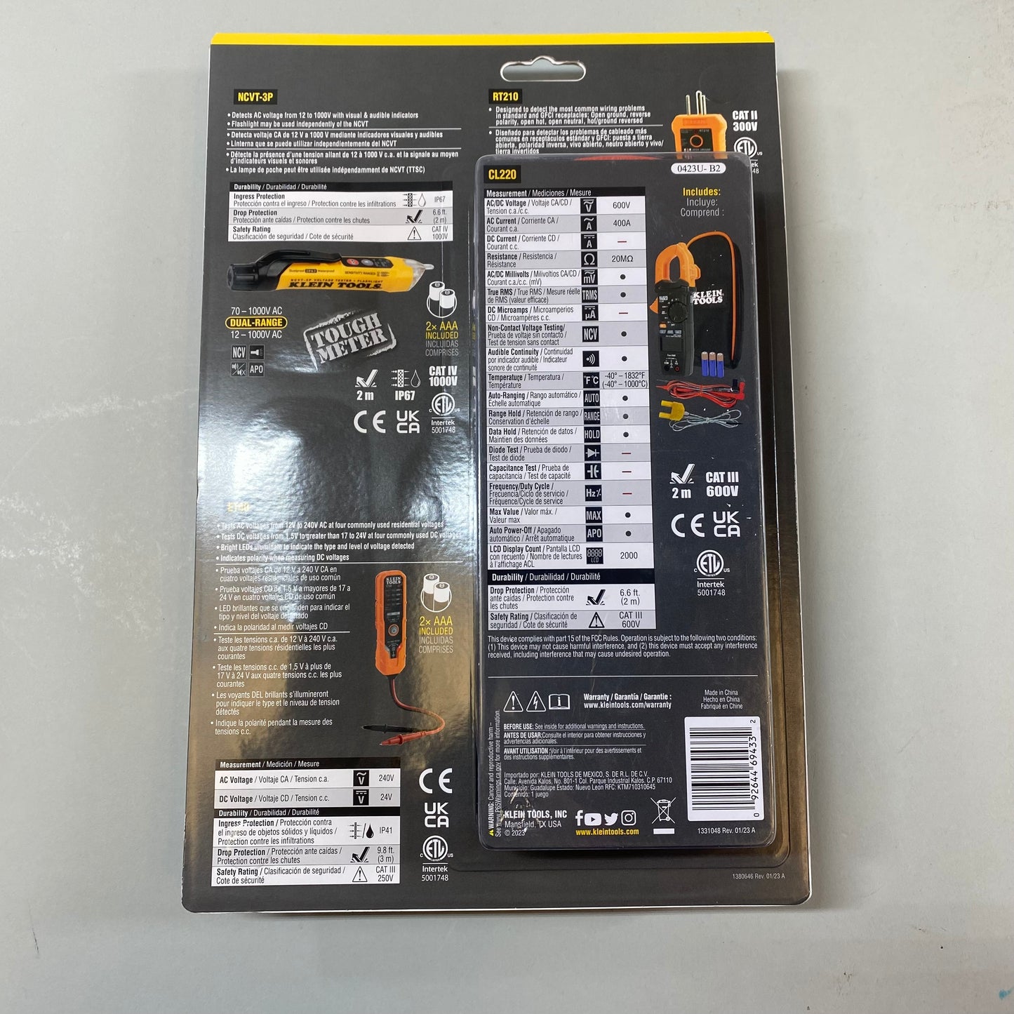 Klein Tools CL220VP Premium Meter Electrical Test Kit