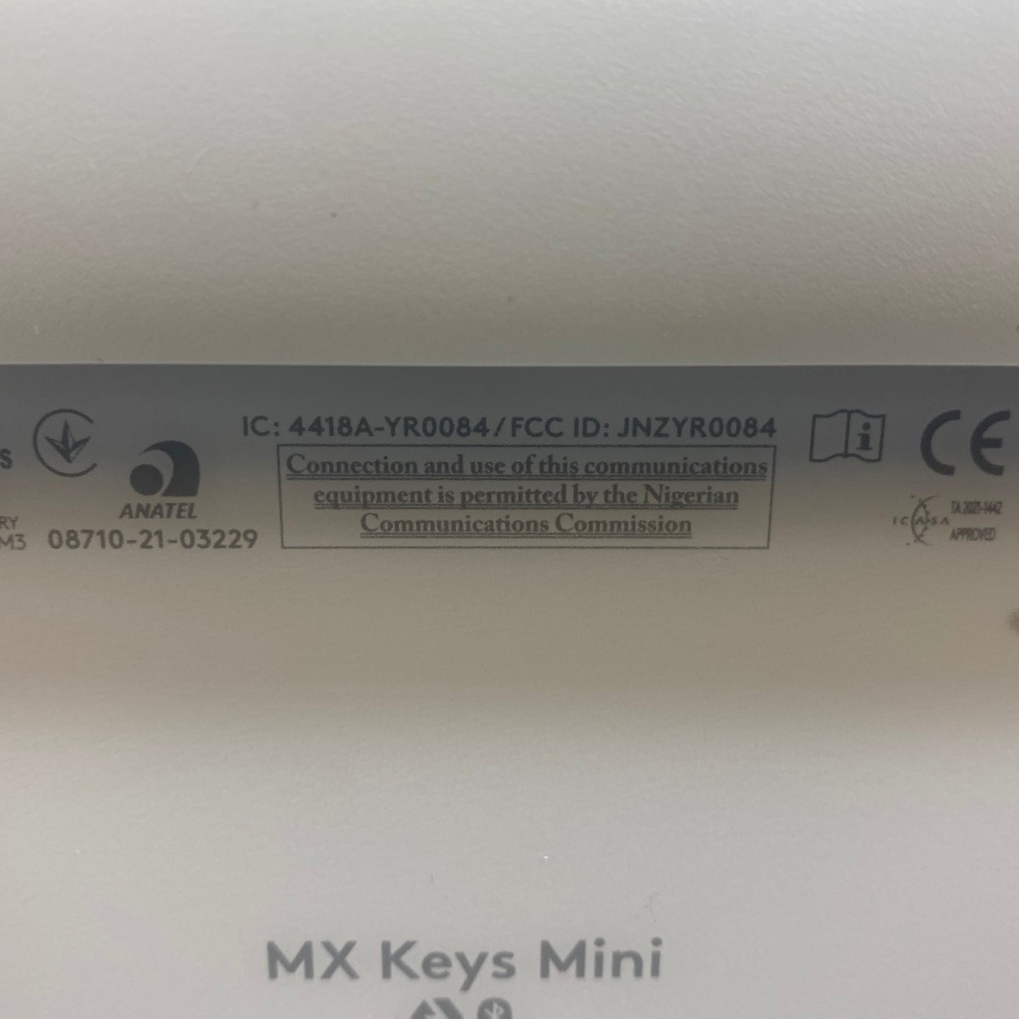 Logitech Bluetooth Wireless Illuminated Keyboard YR0084 Silver Wireless MX Keys Mini