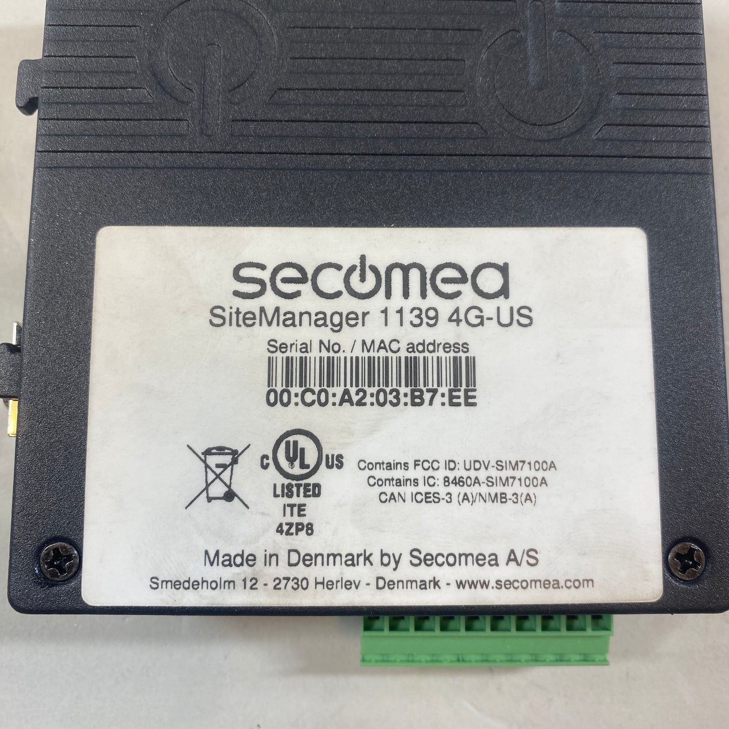 New Secomea SiteManager Industrial IoT Hardware Gateway 1139 4G-US