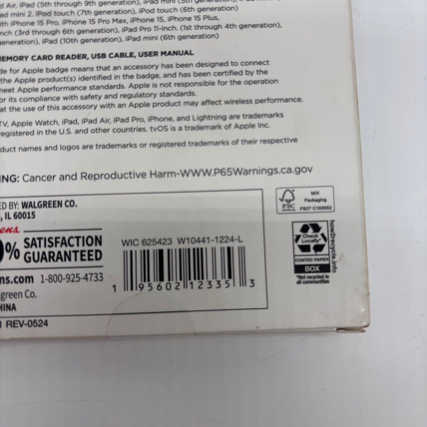 New Infinitive Memory Card Reader USB-C 625423