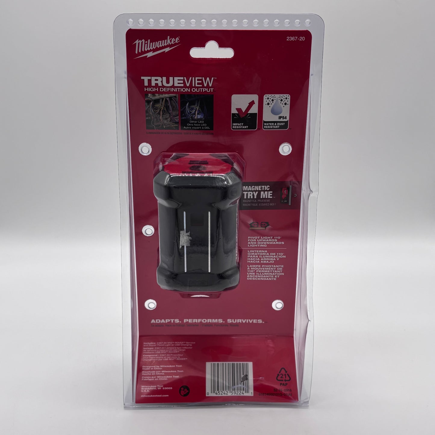 New Milwaukee 2367-20 M12 Rover Service and Repair Flood Light