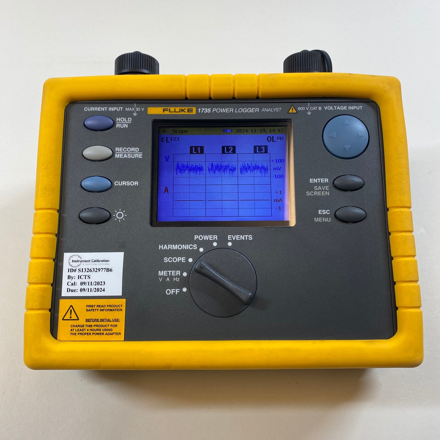 Fluke 1735 Three-Phase Power Quality Logger