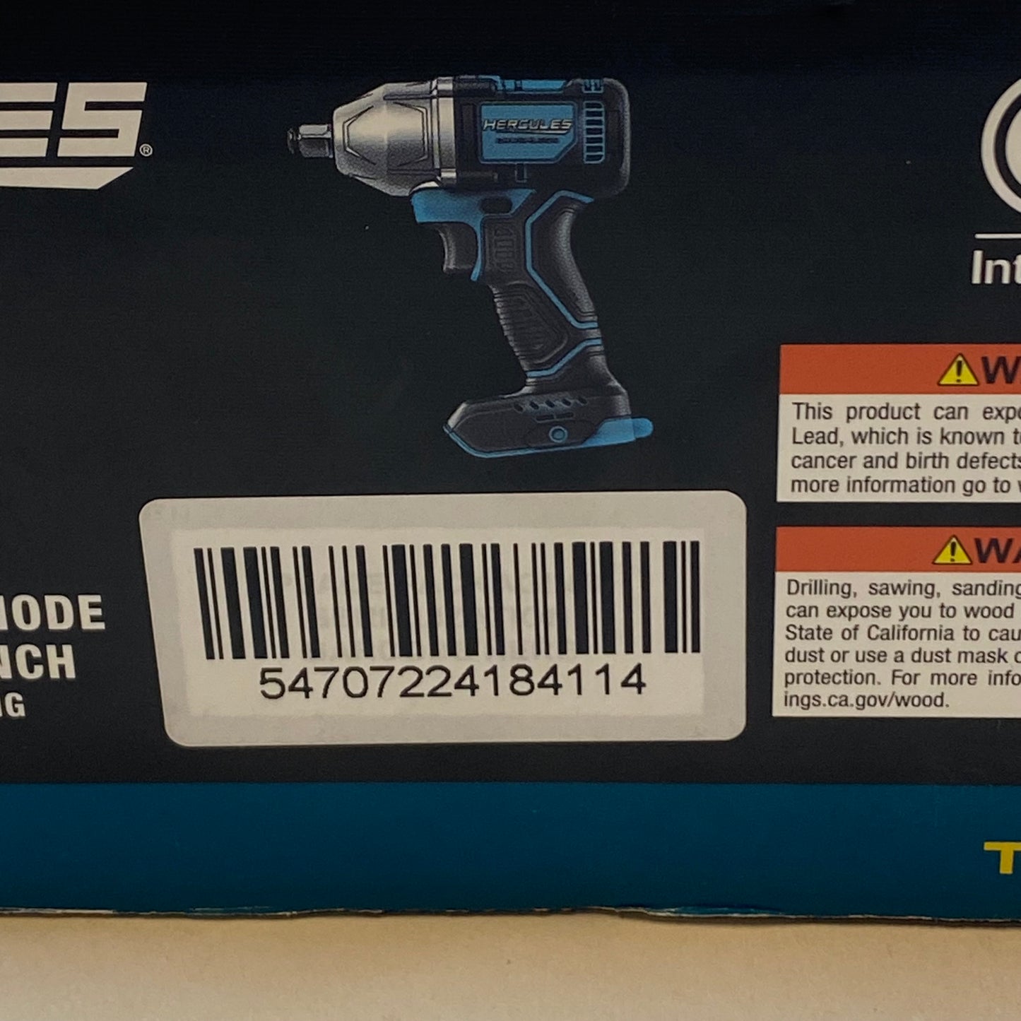 HERCULES HCB84B2 20V 1/2" compact 4- mode impact wrench