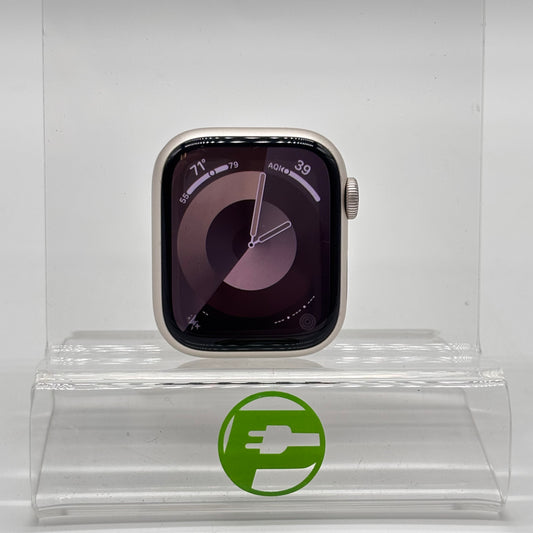 Unlocked Apple Watch Series 8 41MM Silver Aluminum MNUX3LL/A - Face Only