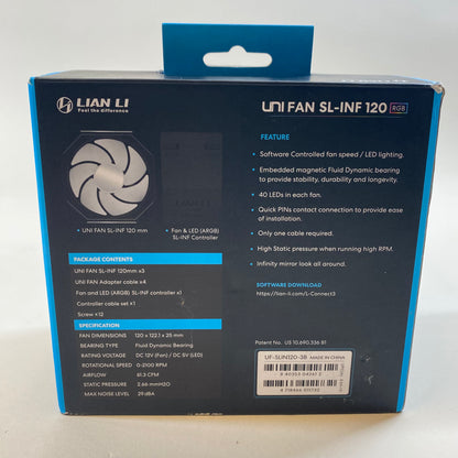 New Lian Li Uni Fan  RGB SL-INF 120