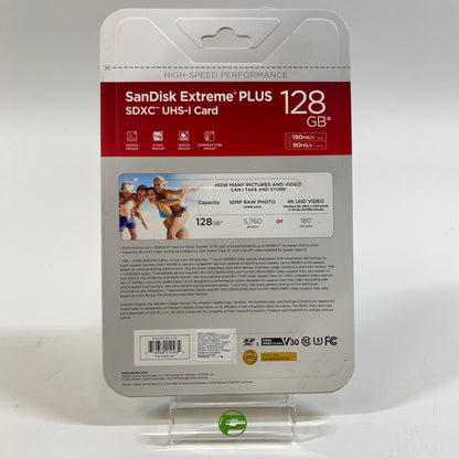 New SanDisk Extreme PLUS SDXC UHS-I Memory Card 128GB 190MB/s