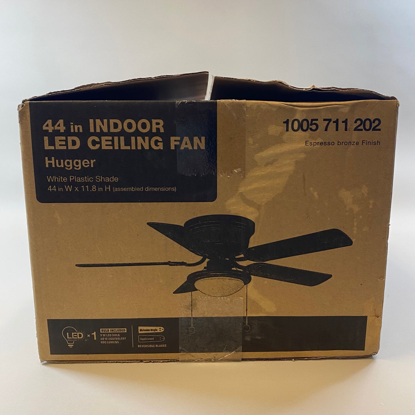 New Hugger 44 in. Indoor LED Ceiling Fan  1005711202