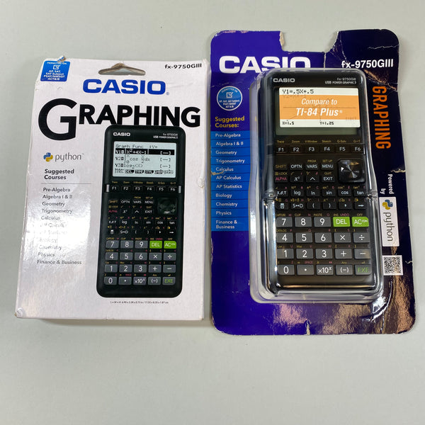 Lot of 2- New CASIO fx-9750GIII Graphing Calculators