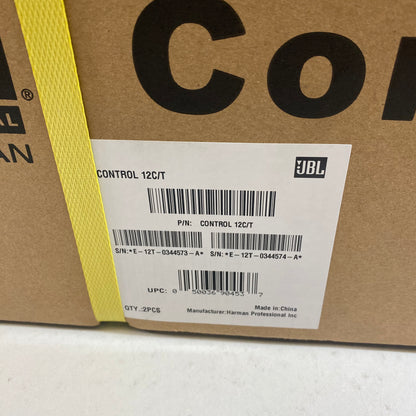 New JBL Control 12C/T Compact Ceiling Loudspeaker 1 Pair 4500958609