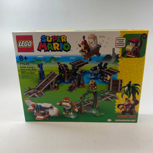 New Super Mario™ Diddy Kong's Mine Cart Ride Expansion Lego Set 6425902